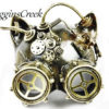 Gatto steampunk Mask masquerade mask Party Metalic Silver Goggle Cat face mask with Goggle by HigginsCreek steampunk buy now online