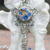 Steampunk Christmas snowflake key necklace by DreamCloudJewelry steampunk buy now online