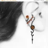 Steampunk Ear Cuff For The Right Ear, Astral Pink Swarovski Crystals, No Piercing, Cartilage Earring, Statement Cuff, Urania III v8 RIght by YouniquelyChic steampunk buy now online Steampunk Ear Cuff For The Right Ear, Astral Pink Swarovski Crystals, No Piercing, Cartilage Earring, Statement Cuff, Urania III v8 RIght by YouniquelyChic steampunk buy now online