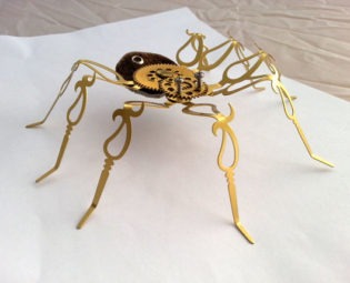 Steampunk Art Spider "Jean Claude" Sculpture Desk Decor Steamfunk Artwork by nogamalachi steampunk buy now online