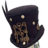 Christmas sale Gothic Steampunk top hat brass key & chain Raven top hat by Blackpin steampunk buy now online