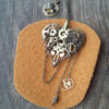 Steampunk heart necklace Golden gears heart Mechanical heart Valentine's heart gift Steampunk gift by AlmostRealFlowersArt steampunk buy now online