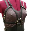 Maid Marian Black Leather Harness Belt Bondage - Inspired Fashion Steampunk by AudraJean steampunk buy now online