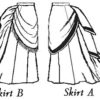 Victorian Ladies 1870 Trained Skirt ensemble Sewing pattern by HeritageFashionsVA steampunk buy now online