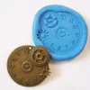 Steampunk Clock Flexible Silicone Push Mold for Polymer clay, Resin,Wax,Miniature Food,Sweets, plaster by MyfioriDes steampunk buy now online Steampunk Clock Flexible Silicone Push Mold for Polymer clay, Resin,Wax,Miniature Food,Sweets, plaster by MyfioriDes steampunk buy now online