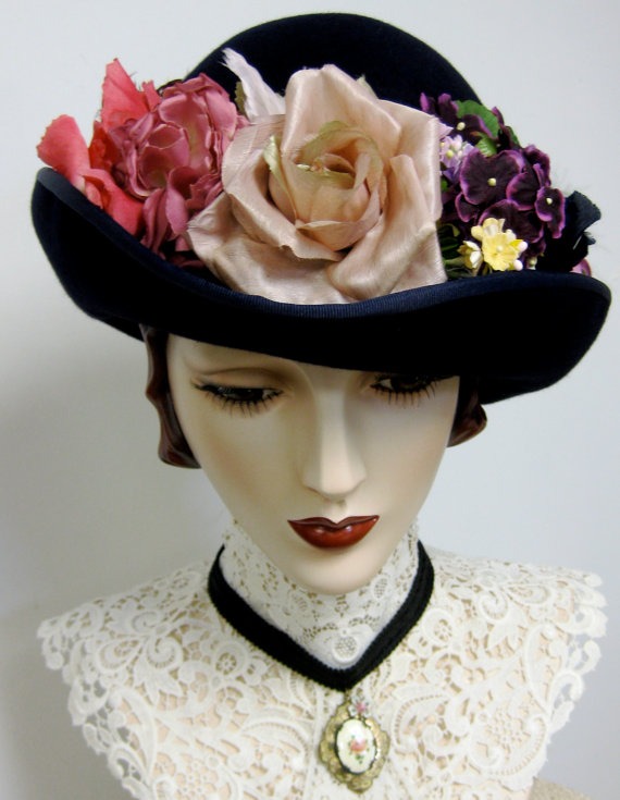 Victorian Ladies Bowler by ThistleCottageStudio steampunk buy now online