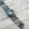 Women Silver watches Aquamarine bracelet watch Blue watch Gothic watch bracelet victorian bracelet Victorian Gothic jewelry by Aranwen steampunk buy now online