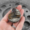 FEATURED in ACF MAGAZINE Deluxe Steampunk Ammonite Fossil Necklace - The Fossilized Spiral of Time by COGnitive Creations by COGnitiveCreations steampunk buy now online