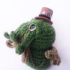 STEAMPUNK CTHULHU PLUSH 4'' 1/2 crochet horror cosmic Lovecraft crochet original novel writter gear victorian tesla by Kutuleras steampunk buy now online