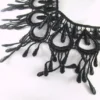 Black Peacock Venice Lace 3 inches long for Costume or Bridal Trim by yard - multiple will be continuous by OdysseyCache steampunk buy now online
