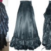 Small Victorian Satin Quadruple Bustle Skirt - Ready to Ship by RetroscopeFashions steampunk buy now online