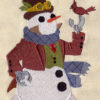 Steampunk Snowman Embroidered White Cotton Hand Kitchen Towel by remimartin steampunk buy now online