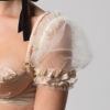 INESS Fairy Tale Cream tulle Ruffled puff sleeves , Victorian cup sleeves by Lalilouche steampunk buy now online