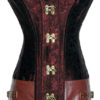 OverBust Corset!Mad Max Steampunk Brown leather black Latch hook Lace back boning(waist cinching)satin jacquard !adjustable M 8 burgundy by SweetDreamsSusie steampunk buy now online