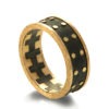 Gold Wedding Band, Men's 18K Gold and Oxidized Silver Wedding band, steampunk, Wedding ring, black and gold ring, Men Wedding band, BNG 4 by DoronMeravWeddings steampunk buy now online
