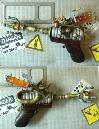 Stunning Handmade Steampunk Pistol - Museum Quality Highly Detailed Prop Steampunk Ray Gun - For Cosplay or an Amazing Neo-Victorian Accent by CuriosityShopper steampunk buy now online