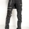 Steampunk Black Cotton Lolita Pants Print Zippers Buckles Designed steampunk buy now online