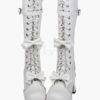 Sweet Lolita Chunky Heels Boots Bows Decor Shoelace Strap Buckle 3'' Heel 1.2'' steampunk buy now online
