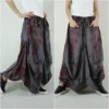 Boho Funky Hippie Steampunk Tie Dye Charcoal Grey & Burgundy Asymmetric Hem Cotton Skirt With 2 Patched Pockets -SK007 by BeyondCloset steampunk buy now online Boho Funky Hippie Steampunk Tie Dye Charcoal Grey & Burgundy Asymmetric Hem Cotton Skirt With 2 Patched Pockets -SK007 by BeyondCloset steampunk buy now online