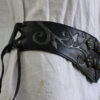 Elvish black leather wide waist belt by Mariekecreation steampunk buy now online