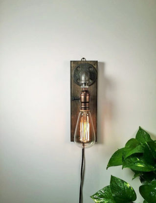 Industrial wall Lamp - Sconce - Wall Light - Steampunk Lamp - Edison Lamp - Vintage Light - Pipe Lamp - Bedside Lamp - Loft Lighting by UrbanEdison steampunk buy now online