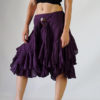 WILLOW SKIRT Dark Purple - Renaissance Festival Costumes, Womens Pirate, Short Gypsy Skirt, Medieval Clothing, Layered, Steampunk by zootzugarb steampunk buy now online