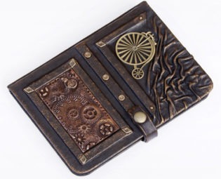 Handmade steampunk leather journal, leather notebook, travel journal, travel notebook,writing journal,steampunk,journals with lock by AVworkshop steampunk buy now online
