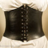 Alisea Corset Belt with strings in genuine leather and elastic band, different colors available by TheIronRing steampunk buy now online