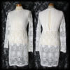 Gothic White Lace Detail HEARTBROKEN Sheer Dress 8 10 Victorian Romantic Vintage by AusterexxDevotion steampunk buy now online