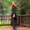 Black Paisley Brocade and Velvet Coat by FabrefactionStudio steampunk buy now online