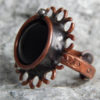 Magic ring Black ring Copper ring Valentines day gift Flower ring Stained glass Steampunk ring Gift for her For mom Valentine gift For women by BornInStone steampunk buy now online