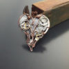 Steampunk heart pendant Industrial Victorian necklace Steampunk necklace Valentine gift Heart gears jewelry Watch parts heart Copper heart by AlmostRealFlowersArt steampunk buy now online