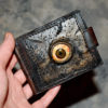 Zombie eye - Money Clips Leather wallet Fangs Demon Eye Steampunk Horror Eye Mutation Mad Max Necronomicon Horror Ritual Shaman Totem Corpse by FamilySkinersStyle steampunk buy now online