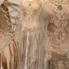 Wedding dress pale sand,wedding dress, with scull ,bridal gown scull deco , magical wedding dress,bohemian wedding,steampunk wedding dress by RAWRAGSbyPK steampunk buy now online