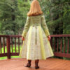 Green Velvet Pixie Pirate Coat by FabrefactionStudio steampunk buy now online