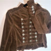 ON SALE! Edwardian Military Style Vintage Waistcoat |Steampunk Button Up Victorian Blouse Blazer| Napoleon Military Top- Brown COTTON by MaxTheFirst steampunk buy now online