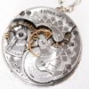 Steampunk Necklace - Captivating 90+ yrs old GUILLOCHE ETCHED ELGIN Antique Pocket Watch Movement Silver Men Steampunk Necklace Wedding Gift by TimeInFantasy steampunk buy now online
