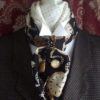 Pocket Watch Black Cotton Cravat Victorian Ascot by storiadiversa steampunk buy now online