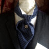 Blue Polka Dot Cotton Cravat Victorian by storiadiversa steampunk buy now online