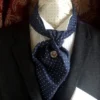Blue Polka Dot Cotton Cravat Victorian by storiadiversa steampunk buy now online Blue Polka Dot Cotton Cravat Victorian by storiadiversa steampunk buy now online