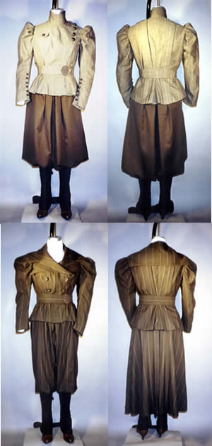 LM110 - 1890's Ladies' Victorian, Western Era or Steampunk Sporting Costumes with Leggings Sewing Pattern by Laughing Moon by patternsoftime steampunk buy now online