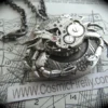 Steampunk Necklace Silver Crab Locket Necklace Vintage Watch Movement Rustic Silver Locket Gothic Victorian Steampunk Nautical Art Jewelry by CosmicFirefly steampunk buy now online