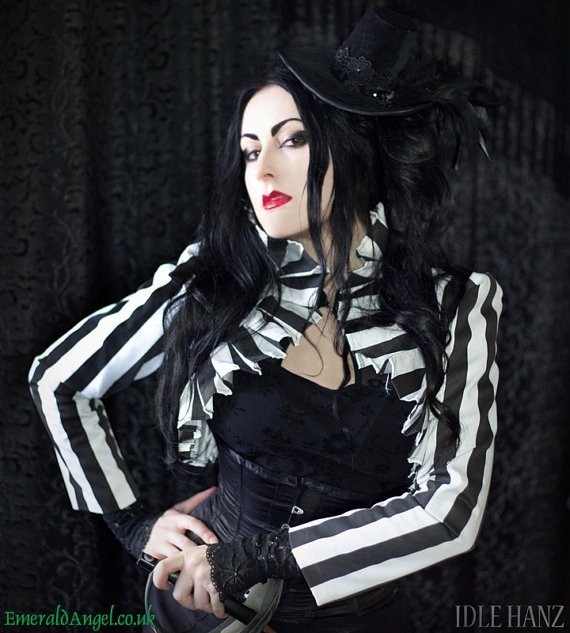 Stripe Pleat Jacket, Gothic, Pirate, Steampunk by emeraldangel steampunk buy now online