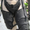Leather Armor Gothic Dragon Scale Cuisses and Cod Piece by SharpMountainLeather steampunk buy now online