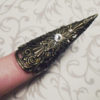 Griffin Talon Claw with Custom Color Crystal // Antiqued Bronze by JekyllHydeJewelry steampunk buy now online