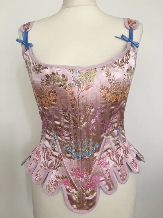18th Cosret Stays Dupioni Silk Boned Rococo Marie-Antoinette Burlesque Baroque French by BonnieInDisguise steampunk buy now online