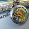 Pocket Watch - Glow in the Dark Black Mechanical Pocket Watch with Chain - Steampunk Pocket Watch - Item MPW021 by ArtInspiredGifts steampunk buy now online