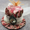 Steampunk Mini Hat- Burgandy and Gold by CreativeCompendium steampunk buy now online