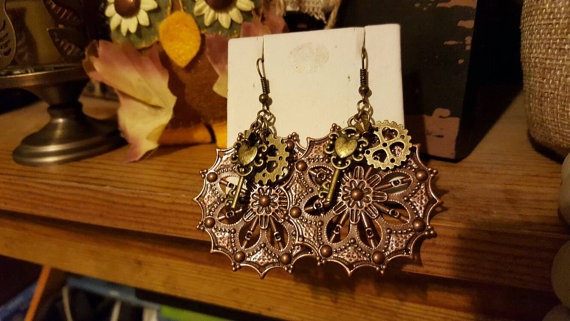 Handmade Steampunk Earrings by DreamPrismDesign steampunk buy now online