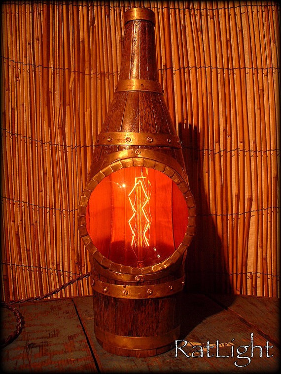 Creating single - bottle steampunk hublot - lamp steampunk/Pirate/Retrofuture/Vintage/workshop/Steampunk lamp by RatLight steampunk buy now online